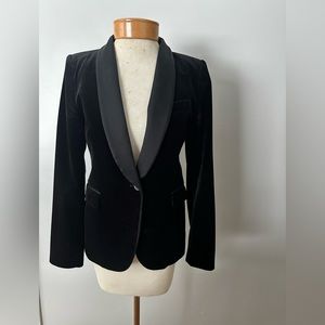 Black velvet jacket